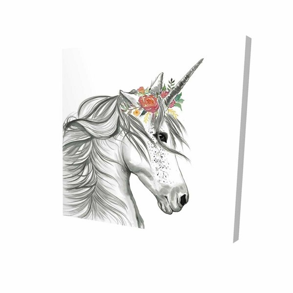 Fondo 12 x 12 in. Magic Unicorn-Print on Canvas FO2789026